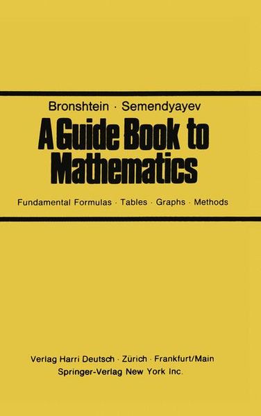 BRONSHTEIN BRONSHTEIN A Guide Book to Mathematics
