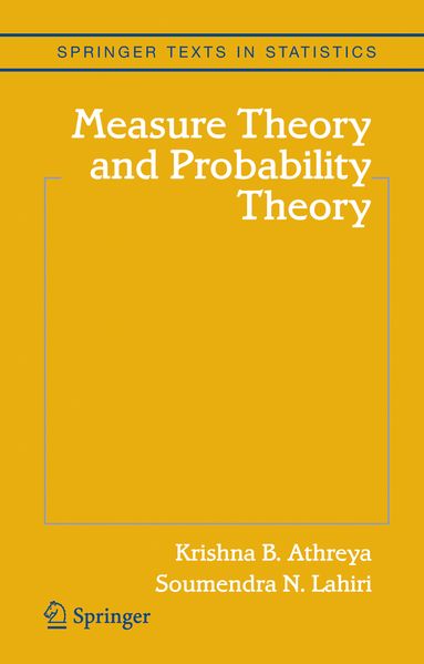Krishna B. Athreya Soumendra N. Lahiri Athreya Measure Theory and Probability Theory