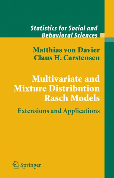 Matthias Davier Claus H. Carstensen Davier Multivariate and Mixture Distribution Rasch Models
