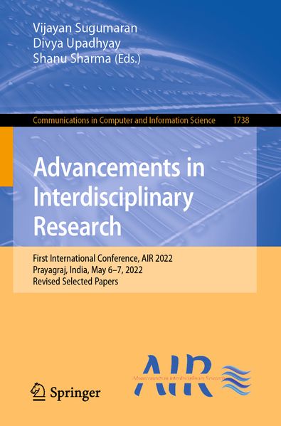  Sugumaran Advancements in Interdisciplinary Research