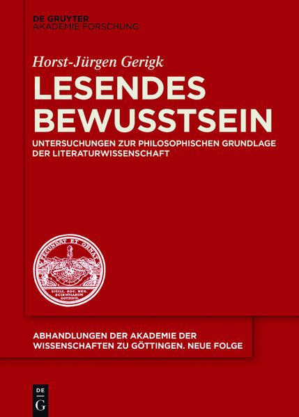 Horst-Jürgen Gerigk Gerigk Lesendes Bewusstsein