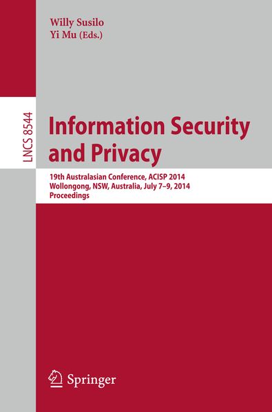  Susilo Information Security and Privacy