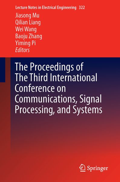  Mu The Proceedings of the Third International Conference on Communications, Signal Processing, and Systems