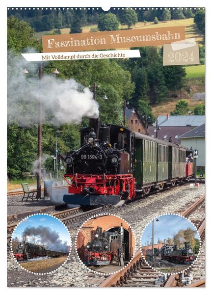Steffen Gierok-Latniak Gierok-Latniak Faszination Museumsbahn (Wandkalender 2024 DIN A2 hoch), CALVENDO Monatskalender