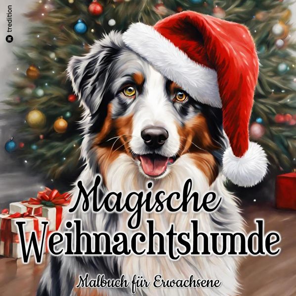 Beau Barkside Barkside Malbuch Weihnachten - Malbuch für Erwachsene - Magische Weihnachtshunde - Malbuch Hund