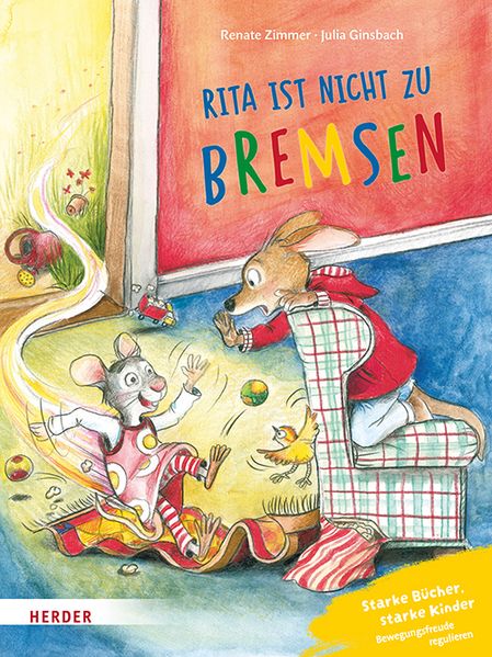 Renate Zimmer Zimmer Konrad Känguru und Rita Rennmaus. Rita ist nicht zu bremsen