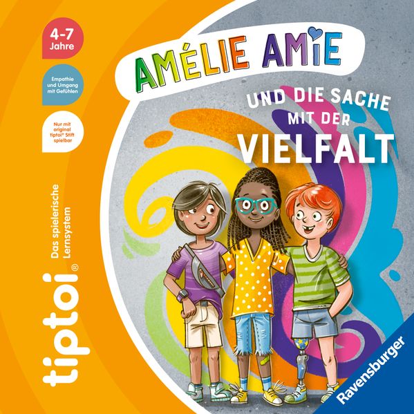 Cee Neudert Neudert tiptoi® Bildergeschichten über den Umgang mit Gefühlen - Amélie Amie und die Sache mit der Vielfalt