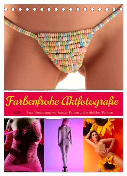 Lichtgestalt Lichtgestalt  Farbenfrohe Aktfotografie (Tischkalender 2026 DIN A5 hoch), CALVENDO Monatskalender