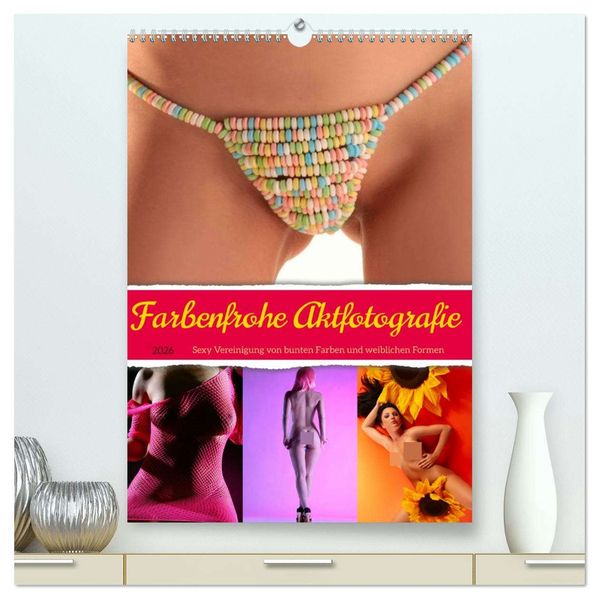Lichtgestalt Lichtgestalt  Farbenfrohe Aktfotografie (hochwertiger Premium Wandkalender 2026 DIN A2 hoch), Kunstdruck in Hochglanz