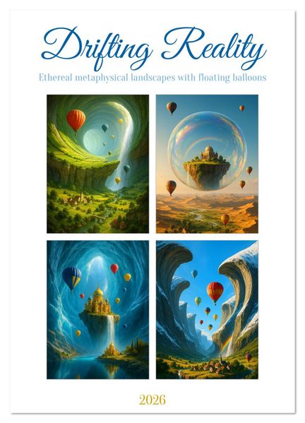 Kerstin Waurick  Drifting Reality (Wall Calendar 2026 DIN A3 portrait), CALVENDO 12 Month Wall Calendar