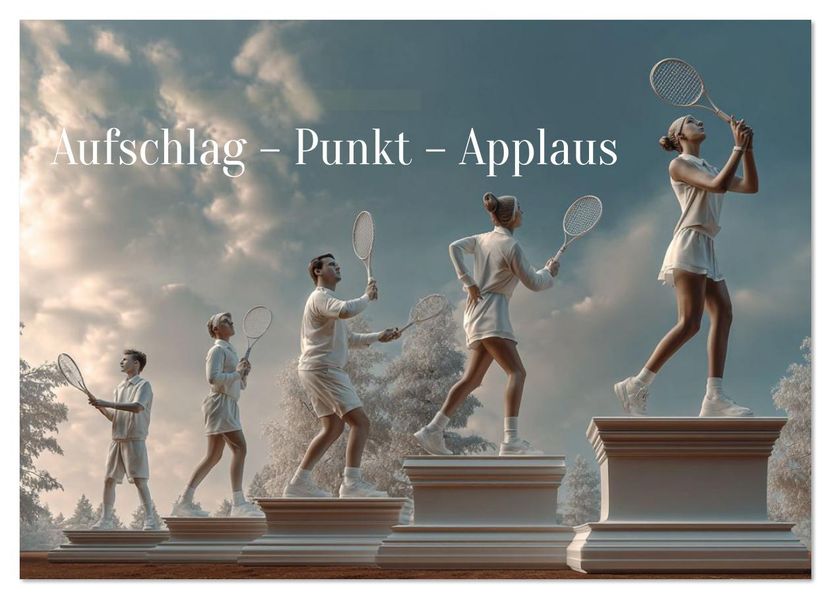 Anne Seltmann  Aufschlag – Punkt – Applaus (Wandkalender 2026 DIN A4 quer), CALVENDO Monatskalender