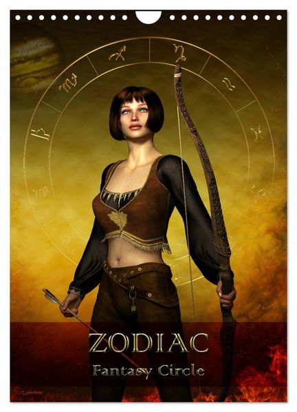 Britta Glodde  Zodiac Fantasy Circle (Wall Calendar 2027 DIN A4 portrait), CALVENDO 12 Month Wall Calendar