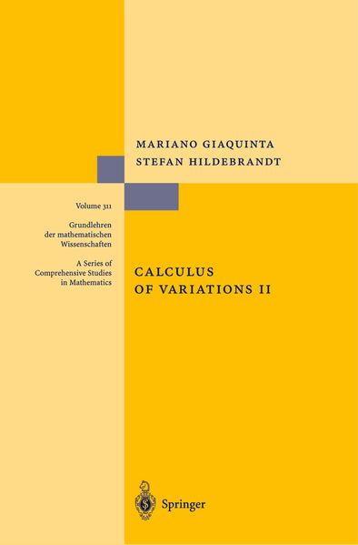 Mariano Giaquinta Stefan Hildebrandt Giaquinta Calculus of Variations II