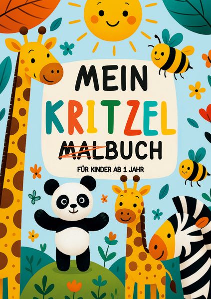 Sunny Scribbles Studio Scribbles Studio Mein Kritzel Malbuch für Kinder ab 1 Jahr