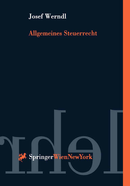 Josef Werndl Werndl Allgemeines Steuerrecht