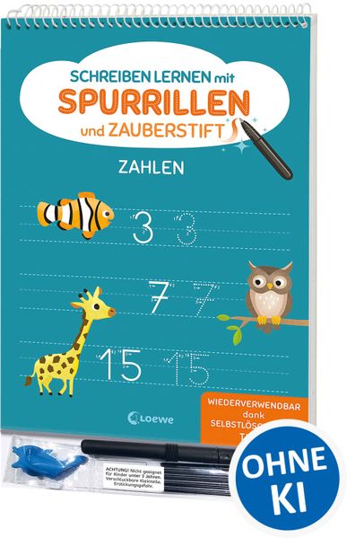  Eisendle Schreiben lernen mit Spurrillen und Zauberstift - Zahlen
