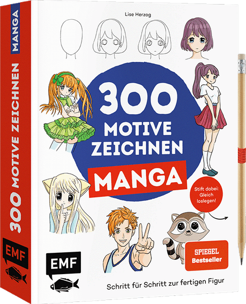 Lise Herzog Herzog 300 Motive zeichnen – Manga