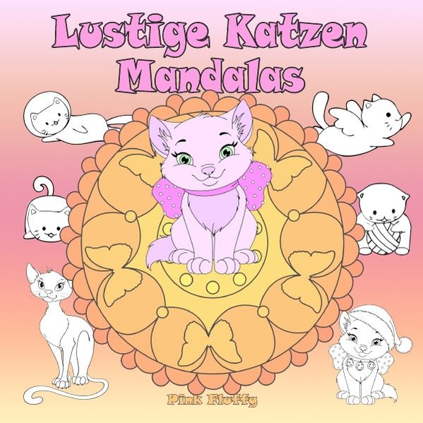 Pink Fluffy Fluffy Pink Fluffy / Lustige Katzen Mandalas