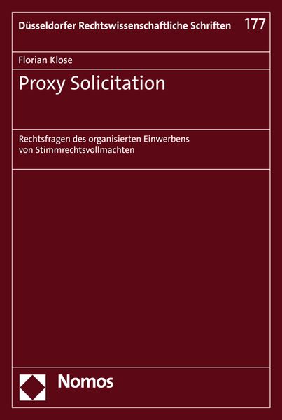 Florian Klose Klose Proxy Solicitation