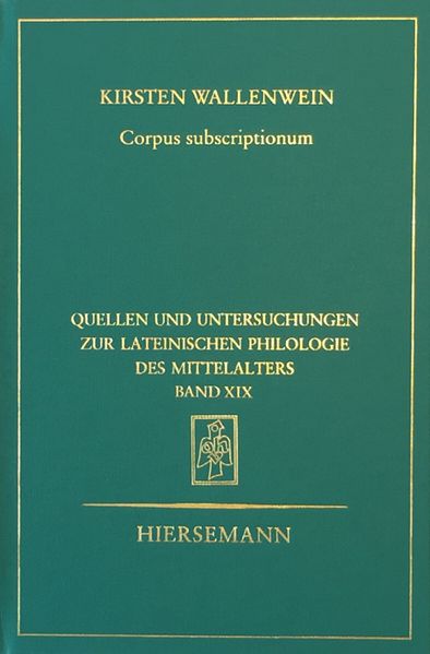 Kirsten Wallenwein Wallenwein Corpus subscriptionum