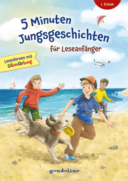   5 Minuten Jungsgeschichten für Leseanfänger mit Silbenfärbung ab 6 Jahren
