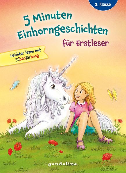  5 Minuten Einhorngeschichten für Erstleser, 2. Klasse - Leichter lesen mit Silbenfärbung