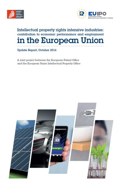   Intellectual property rights intensive industries: contribution to economic performance and employment in the European Union