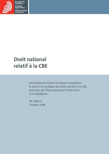   Droit national relatif à la CBE