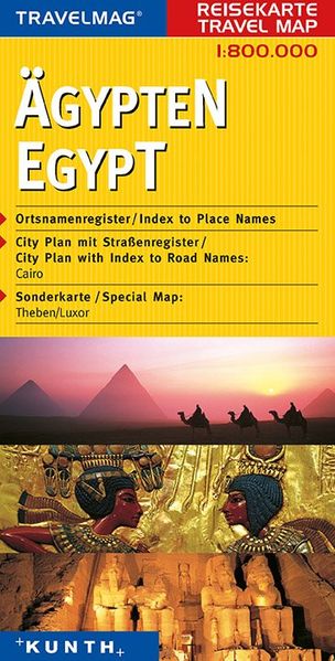  KUNTH Verlag KUNTH Reisekarte Ägypten 1:800 000