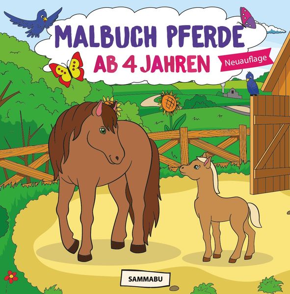   Malbuch Pferde ab 4 Jahren