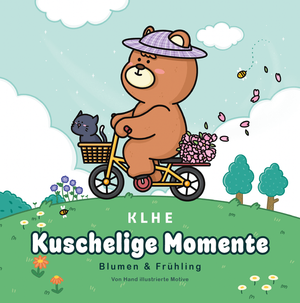  Jinyi Kuschelige Momente Blumen & Frühling Ausmalbuch