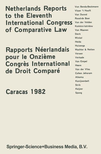 D'Oliveira Netherlands Reports to the XIth International Congress of Comparative Law Caracas 1982