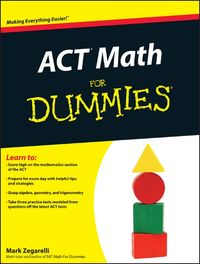 Buch Cover ACT Math For Dummies