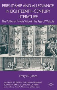 Buch Cover Friendship and Allegiance in Eighteenth-Century Literature