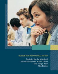 Buch Cover Statistics for The Behavioral and Social Sciences: A Brief Course