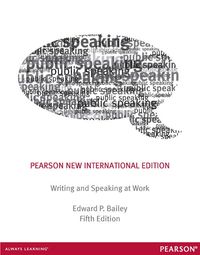 Buch Cover Writing & Speaking at Work