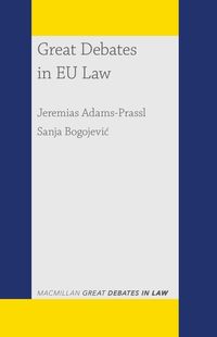 Buch Cover Great Debates in EU Law