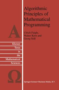Buch Cover Algorithmic Principles of Mathematical Programming
