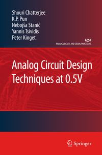 Buch Cover Analog Circuit Design Techniques at 0.5V