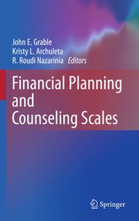 Buch Cover Financial Planning and Counseling Scales
