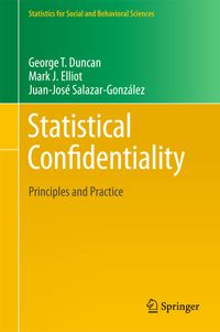 Buch Cover Statistical Confidentiality