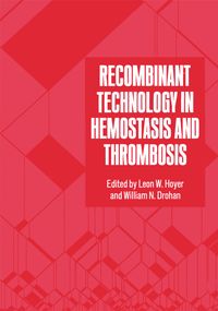 Buch Cover Recombinant Technology in Hemostasis and Thrombosis