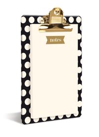 Buch Cover Clipboard: Black and Gold – Klemmbrett mit stilvollem Notizblock: Schwarz und Gold