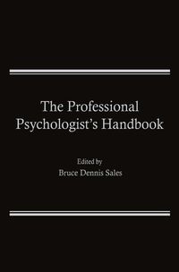 Buch Cover The Professional Psychologist’s Handbook