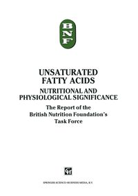 Buch Cover Unsaturated Fatty Acids