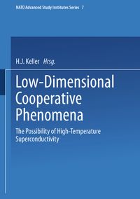 Buch Cover Low-Dimensional Cooperative Phenomena