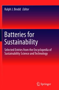 Buch Cover Batteries for Sustainability