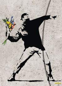 Buch Cover Banksy "Flower Bomber"