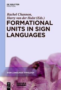 Buch Cover Formational Units in Sign Languages