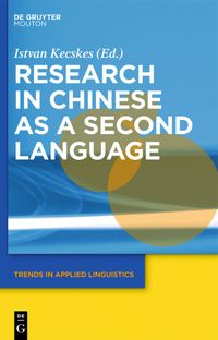 Buch Cover Research in Chinese as a Second Language